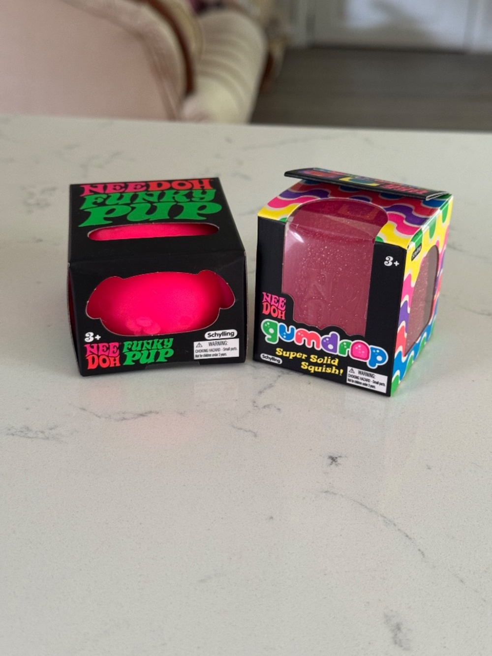 Pink Bundle of 2 Needohs - Gumdrop and Funky Pup, Brand New!